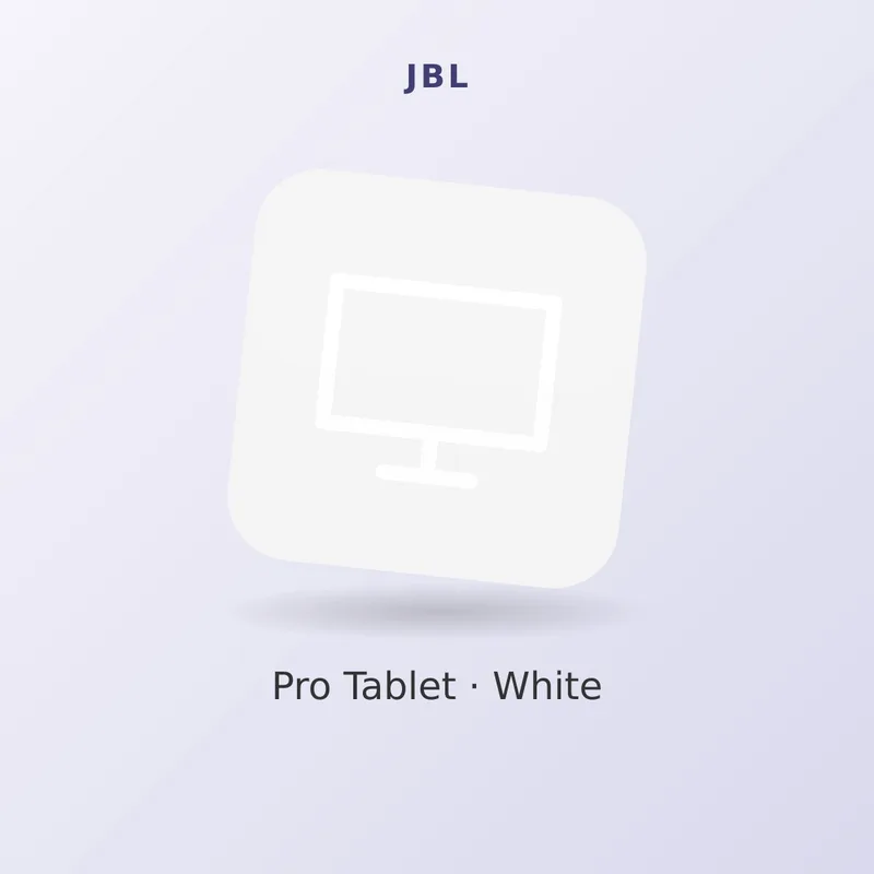 JBL 12.9" Pro Tablet, White
