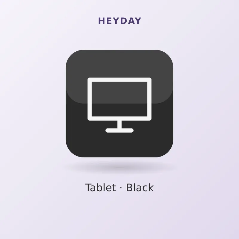 heyday 8" Tablet #288, Black