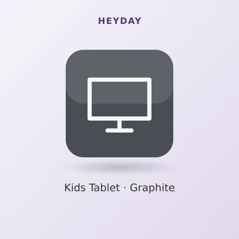 heyday 8" Kids Tablet, Graphite