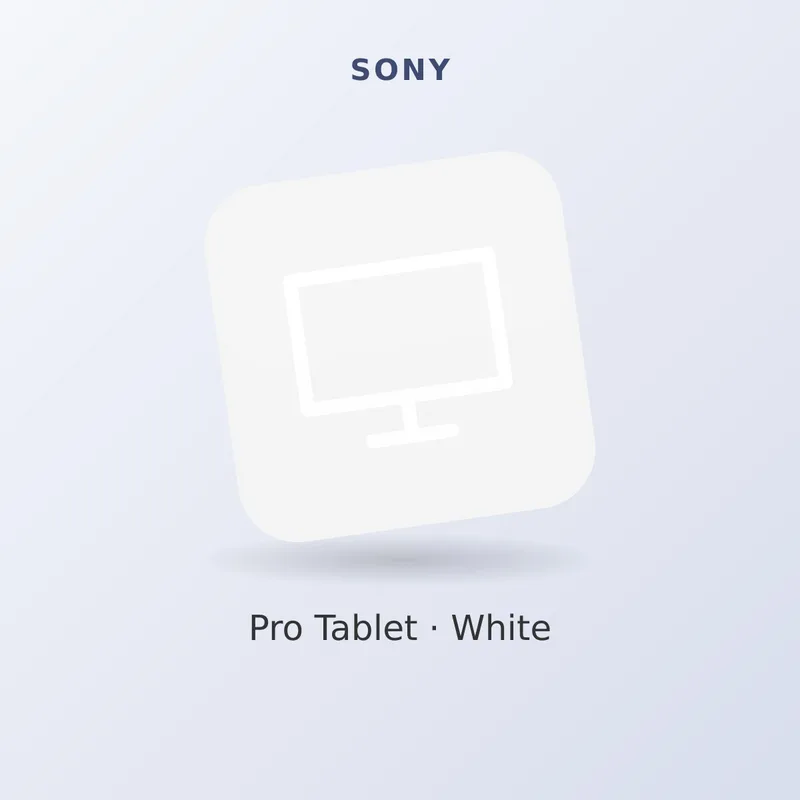 Sony 12.9" Pro Tablet, White