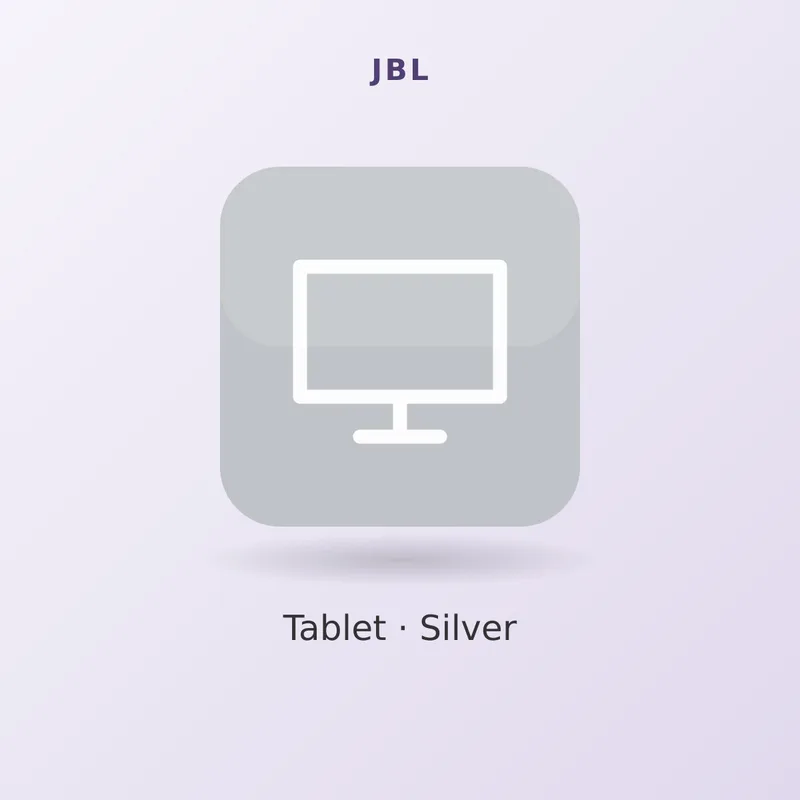 JBL 11" Tablet #518, Silver
