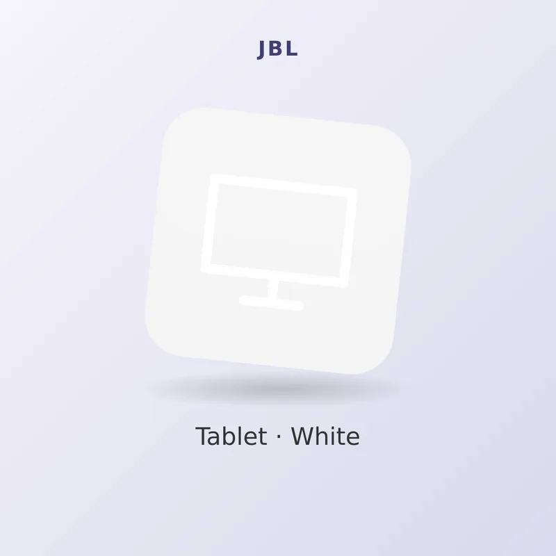 JBL 10.9" Tablet #130, White