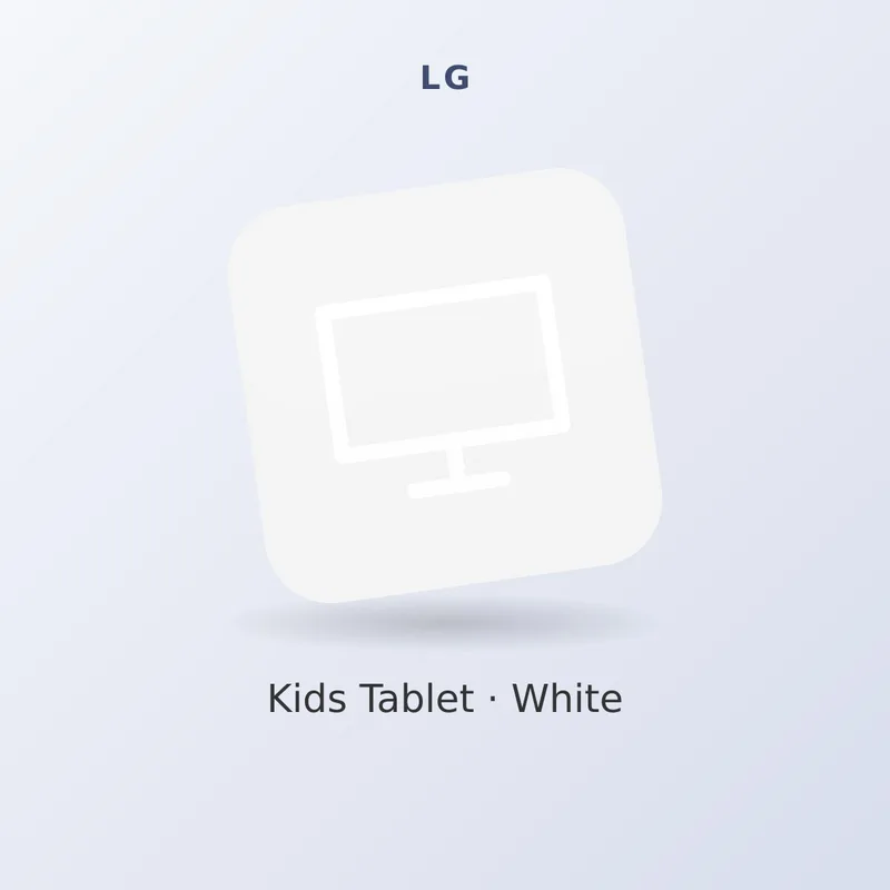 LG 11" Kids Tablet, White