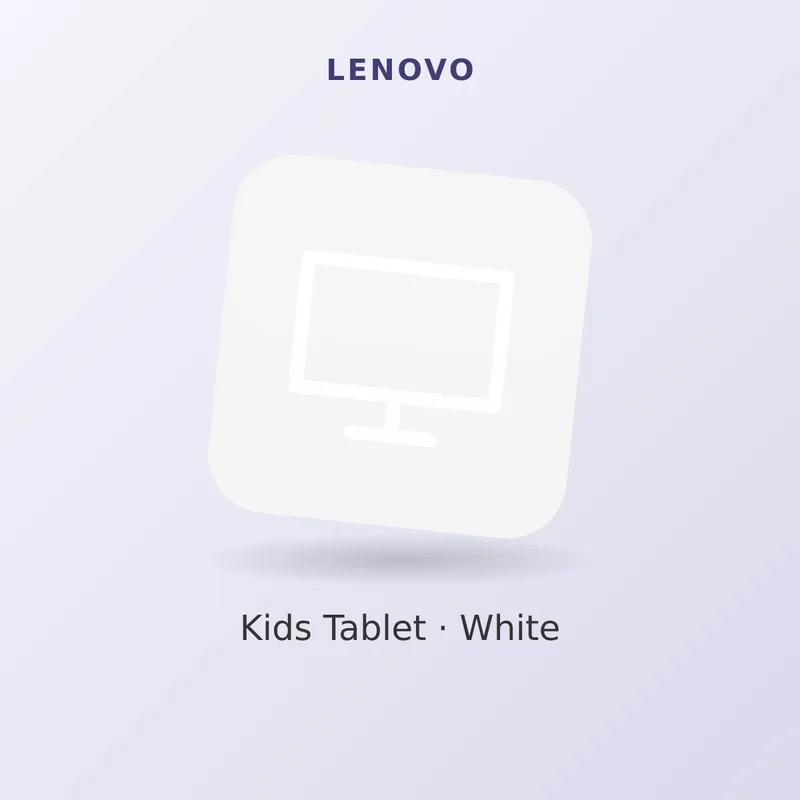 Lenovo 8" Kids Tablet, White