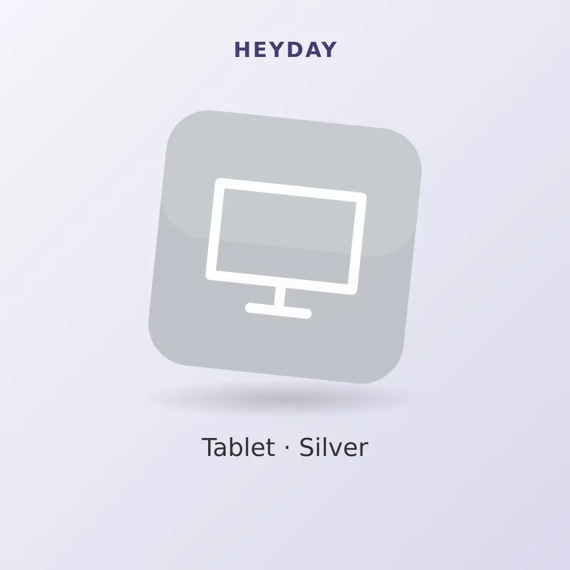 heyday 8" Tablet #288, Silver