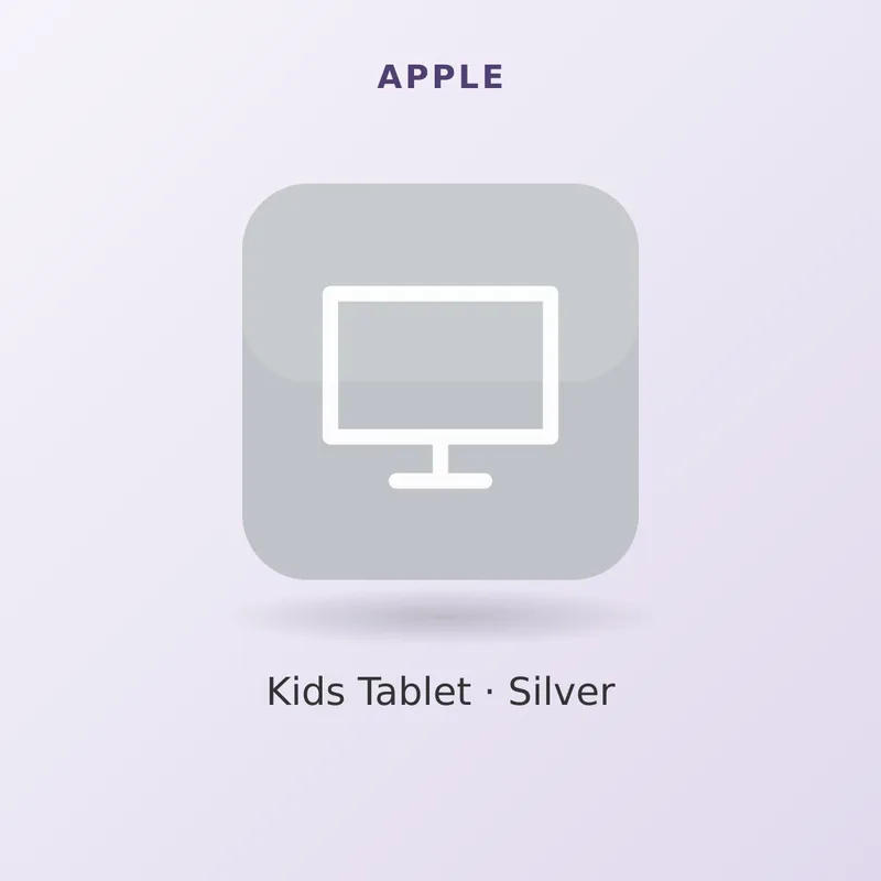 Apple 8" Kids Tablet, Silver